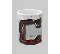 Simply Stunning Mugs Personalised Letter C & Name Mug with Textured Red Plaid 3D Design in White Simply Stunning Mugs White