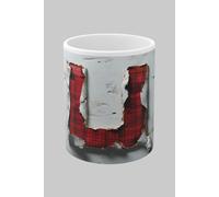 Simply Stunning Mugs Personalised Letter U & Name Mug with Textured Red Plaid 3D Design in White Simply Stunning Mugs White