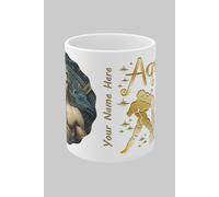 Simply Stunning Mugs Zodiac Ceramic Mug Aquarius - Water Bearer - Handcrafted Elegance for Every Star Sign in White Simply Stunning Mugs White