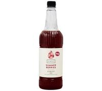 Simply Summer Berries Syrup, Vegan, Halal & Nut Free, Flavoured Syrup for Cold Beverages, Cocktails, Mocktails & Baking (1 Litre)
