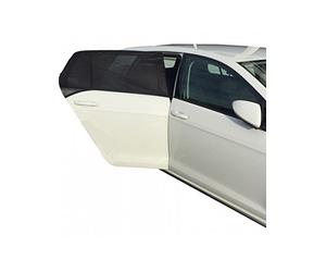Simply SUN11 Pk2 Rear Window Sun Socks Curved, Pair of 2, Child Proof, Blocks Up Rays and Heat, Universal Fit