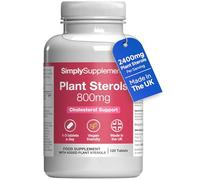 Simply Supplements | Plant Sterols | 2400mg per Serving | 120 Tablets | Plant sterols contribute to the maintenance of normal blood cholesterol levels | Vegan | UK made