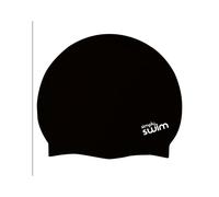 Simply Swim Adult Silicone Swim Cap - Solid Colours - Black