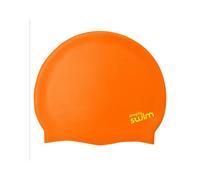 Simply Swim Adult Silicone Swim Cap - Solid Colours - Orange