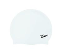 Simply Swim Adult Silicone Swim Cap - Solid Colours - White