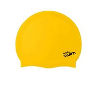 Simply Swim Adult Silicone Swim Cap - Solid Colours - Yellow
