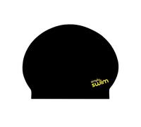 Simply Swim Adult Solid Colours Latex Swim Cap - Black