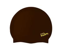 Simply Swim Junior Silicone Swim Cap - Solid Colours - Black