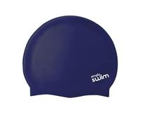 Simply Swim Junior Silicone Swim Cap - Solid Colours - Navy