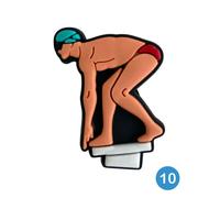 Simply Swim Swimming Shoe Charms - Style 10