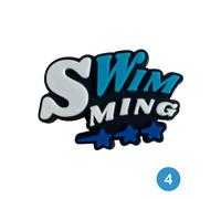 Simply Swim Swimming Shoe Charms - Style 4
