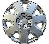 Simply SWT 105 Prime Wheel Trims, 15 Inches, Set of 4, Universal Fit Hub Caps, Quick & Easy Installation, High-impact Plastic - Silver