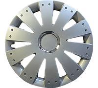 Simply SWT114 Vortex Wheel Trims, 14 Inches, Set of 4, Quick & Easy Installation, High-Impact ABS Plastic - Silver