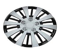 Simply SWT134 14" Megatron Wheel Cover Box of 4 Silver Trims, Set of 4 Universal Fit Hub Caps Quick & Easy Installation High-Impact Plastic,Automotive Parts and Accessories