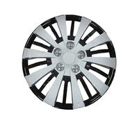 Simply SWT136 16" Megatron Wheel Cover Box of 4 Silver Trims, Set of 4 Universal Fit Hub Caps Quick & Easy Installation High-Impact Plastic,Automotive Parts and Accessories