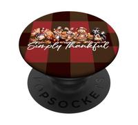 Simply Thankful Woodland Friends Fall Harvest Animals PopSockets Adhesive PopGrip
