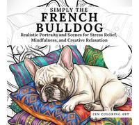 SIMPLY THE FRENCH BULLDOG: Realistic Portraits and Scenes for Stress Relief, Mindfulness, and Creative Relaxation (Zen Coloring Art Collection)