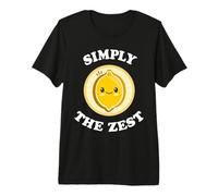 Simply The Zest Cute Adorable Kawaii Lemon Food Pun Premium T-Shirt