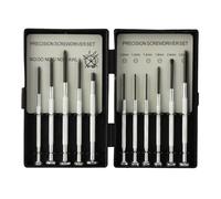 Simply Tools 11 Piece Precision Screwdriver Set - Mini Phillips & Slotted Screwdrivers with Awl & Storage Case for Electronics, Watches, Glasses, Phones & Laptop Repair