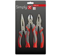 Simply Tools 3pc Plier Set Made from Quality Chrome Vanadium with 12 Month Guarantee