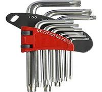 Simply Tools ALKT1 9 Piece Torx Allen Key Set Varied Sizes Chrome Vanadium Steel