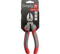 Simply Tools CUTP7 Stylish Matt Finish Cutter Pliers 7 Inches Chrome Vanadium Body to Cut soft copper steel wire terminal wires etc , Black
