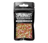 simply topps Red, White & Green Sugar Strands Cake Sprinkles 30g for Cake or Cupcake Decorations