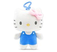 Simply Toys Hello Kitty Official Plush Keychain - 16cm Full Body Design with Charming Blue Dress, Adorable Collection, Gifts, Keychain
