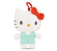Simply Toys Hello Kitty Official Plush Keychain - 16cm Full Body Design with Charming Green Dress, Adorable Collection, Gifts, Keychain
