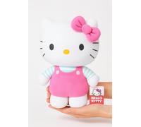 Simply Toys Official Hello Kitty Plush Doll 30cm | Soft Sanrio Licensed Stuffed Toy in Pink Overalls | Collectible Hello Kitty Plushie for Girls, Teens, Kids, Adults & Fans Idea & Room Decor