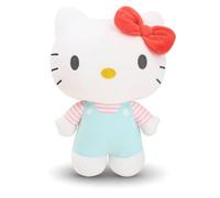 Simply Toys Official Hello Kitty Plush Doll 50cm | Soft Sanrio Licensed Stuffed Toy in Mint Overalls | Collectible Hello Kitty Plushie for Girls, Teens, Kids, Adults & Fans Idea & Room Decor