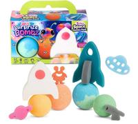 Simply Toys Surprize Bombz Space Combo Pack | 5-Piece Kids Bath Bombs with Toys Inside | Boys and Girls Bath Bombs Ages 3+, Space Bath Bomb Set for Children | Vegan, Handmade, Safe, Non-Staining