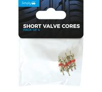 Simply VAL104 Pack of 4 - Short Chrome Valve Cores - Easy Installation