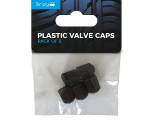 Simply VAL106 Pack of 5 - Plastic Valve Caps - Easy Installation