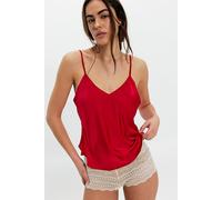 Simply Vee Cami by Intimately at Free People in Red, Size: Medium - female