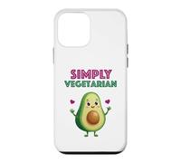 Simply Vegetarian Cute Avocado Character Bold Quote Case for iPhone 12 mini