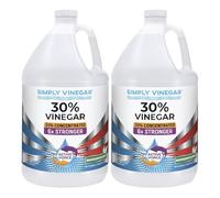 Simply Vinegar 30% Vinegar - Pure Concentrated Active-Force Vinegar for Cleaning, Home, and Garden, 128 oz (2)