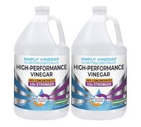 Simply Vinegar Industrial Strength 49% Vinegar - High-Performance Concentrated Cleaner for Home, Garden, Driveways & More - Biodegradable & Bleach-Free (Not for Food Use) - 128 oz (Pack of 2)