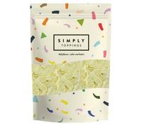 Simply White Chocolate Flakes, Chocolate Sprinkles for Cake Decoration, Ice Cream, Frappes, Milkshakes & Hot Chocolate Toppings, Suitable for Vegetarians (300g)