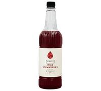 Simply Wild Strawberry Syrup, Vegan & Nut Free Flavoured Syrup for Coffee, Cocktails & Baking (1 Litre)