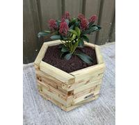 Simply Wood Signature Classic Hexagon Planter - Large