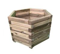 Simply Wood Tanalised Pressure Treated Hexagon Planter - EXTRA LARGE PLUS