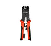 Simply45 ProSeries All-In-One RJ45 Crimp Tool for Pass-Through & Standard WE/SS RJ45 - Includes Tool Lock, Click Socket, Blade Storage, Stripper/Cutter - S45-C101