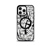 SIMPLYMDRN Clear for iPhone 15 Pro Max Case [Compatible with MagSafe] Joker Design - Cool Case for Men - Superhero Villan Case - [Anti-Yellowing] (Jokester Black)