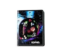 SIMPLYMDRN Live Fast - RDFND Minimalist Passport Wallet - Credit Card Holder - Cool Wallet For Men - Faux Leather Thin Wallet - Ultra Slim, Live Fast Black, Passport Wallet