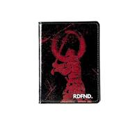 SIMPLYMDRN Samurai - RDFND Minimalist Passport Wallet - Credit Card Holder - Cool Wallet For Men - Faux Leather Thin Wallet - Ultra Slim, Samurai Black, Passport Wallet