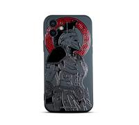SIMPLYMDRN Slim for iPhone 12 Mini Case - Warrior Design - Cool Case for Men - Fighter Assassin Case - Slim and Flexible (Gladiator Black)