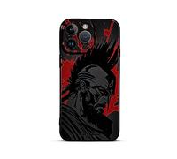 SIMPLYMDRN Slim for iPhone 13 Pro Case - Warrior Design - Cool Case for Men - Fighter Assassin Case - Slim and Flexible (Demolisher Black)