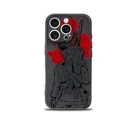 SIMPLYMDRN Slim for iPhone 13 Pro Case - Warrior Design - Cool Case for Men - Fighter Soldier Case - Slim and Flexible (Lieutenant Black)