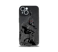SIMPLYMDRN Slim for iPhone 15 Case - Warrior Design - Cool Case for Men - Fighter Assassin Case - Slim and Flexible (Shadowclaw Black)